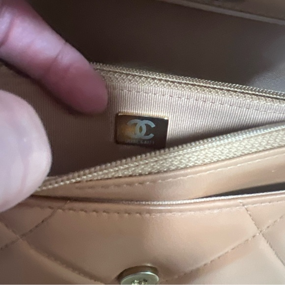 Chanel Brown Quilted Lambskin 19 Wallet on Chain Gold and Ruthenium Hardware - Picture 9 of 13